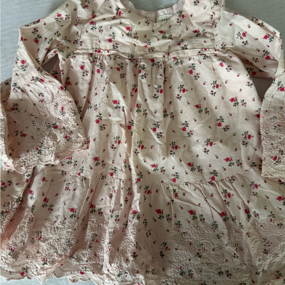GAP Baby Dress with Pink Floral Pattern